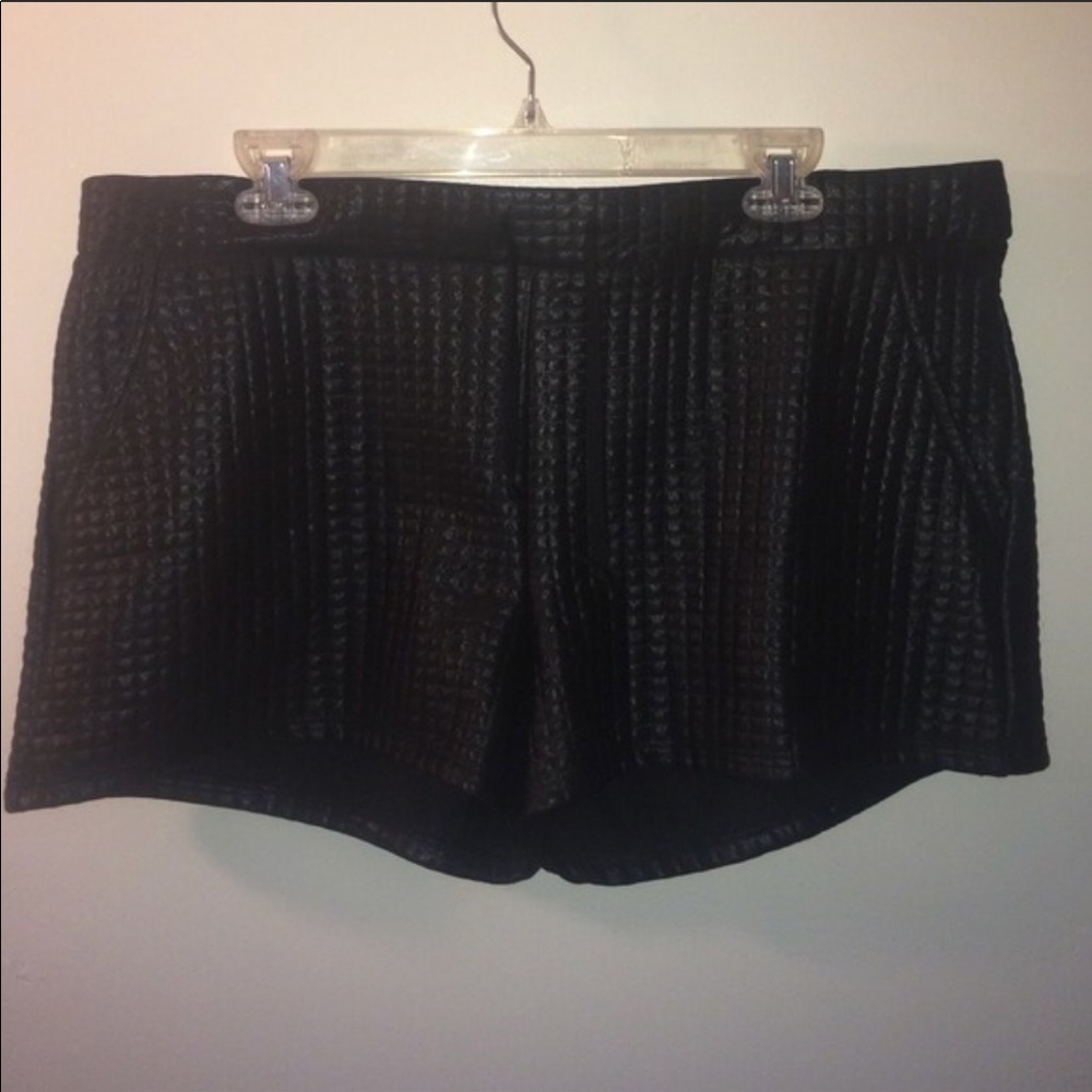 Black Quilted H&M shorts